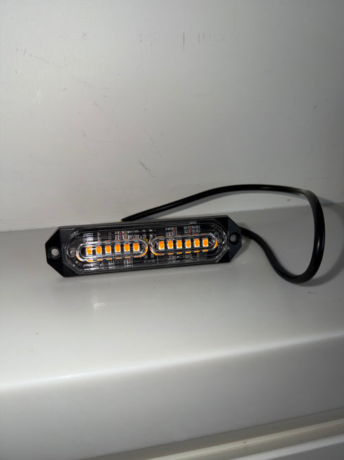 12V/24V Amber LED Strobe Warning Light