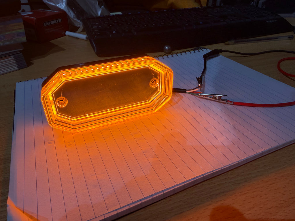 24V Dual-Colour Red & Amber LED Marker Light
