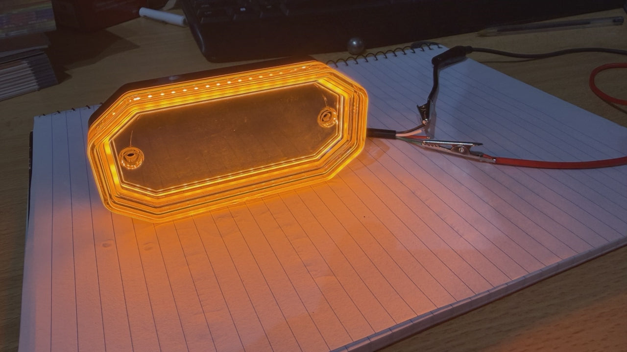 24V Dual-Colour Red & Amber LED Marker Light